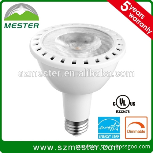 UL cUL Energy Star rated 750lm 2700k warm white 13w COB Dimmable Led Par30 Lamp